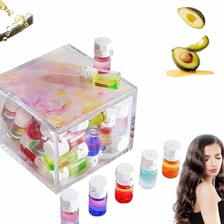 Perfume & Hair Oil 2-in-1,Nourishing&Shining Hair Oil,Mini Hair perfumes for Women,Natural Moisturizing Hair Perfume Oils,Long Lasting,Non-Greasy,Frizzy and Damaged Hair,Travel-Friendly (10Pcs)