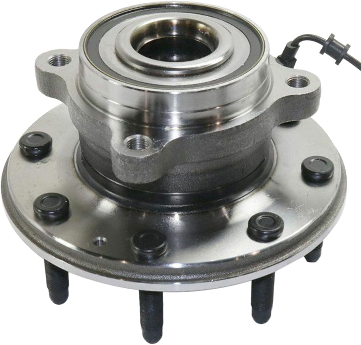 515145 Front Hub Bearing Assembly 8 Lugs w/ABS for Chevy Silverado 2500HD 3500HD, GMC Sierra 2500HD 3500HD Hub Assembly SRW Single Rear Wheel Only- 2pc