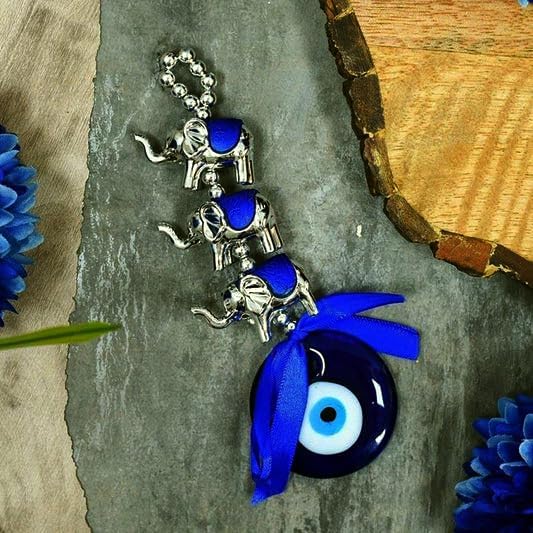 Image of Banshika Evil Eye Hanging for Home, Evil Eye for Home Decor Wall Hanging Decorative Items Positive Energy (Sliver or Gold)