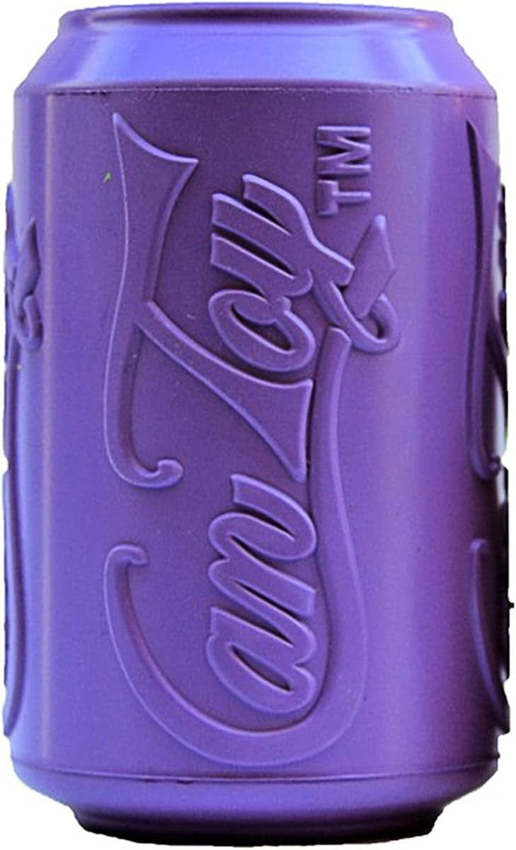 Soda Pup Dog Chew Toy and Treat Dispenser - Enrichment Dog Toys - Treat Dispensing Dog Toys - Dog Puzzle Toys - Dog Treat Toy - Grape Crush - Medium