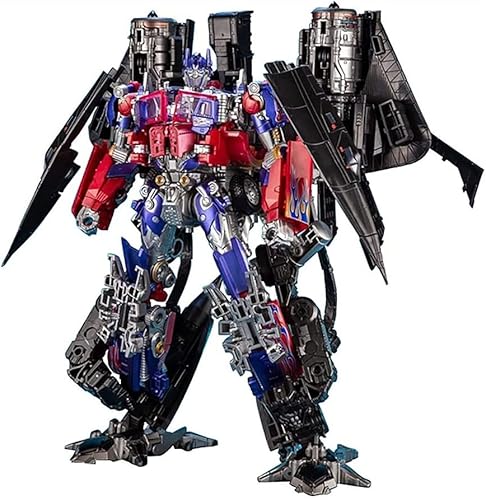 HQSGdmn Transformers Toys, serie de películas de aleación de lujo Edition Optimus Prime Commander y Jet Fighter Set - 15+