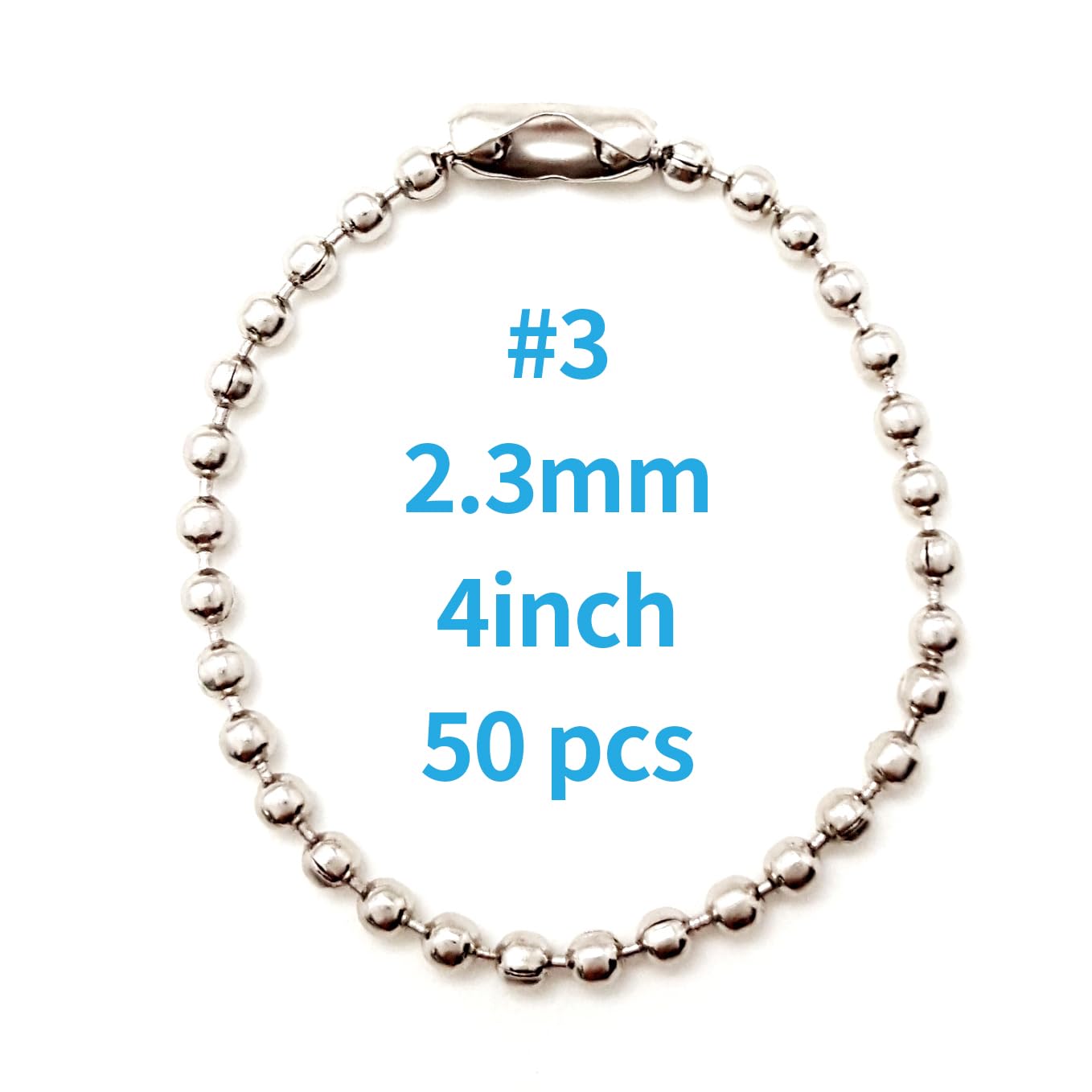 Gold Bead Ball Chain Metal Golden Key Ring Chains - 4 Inch Key Rings ...
