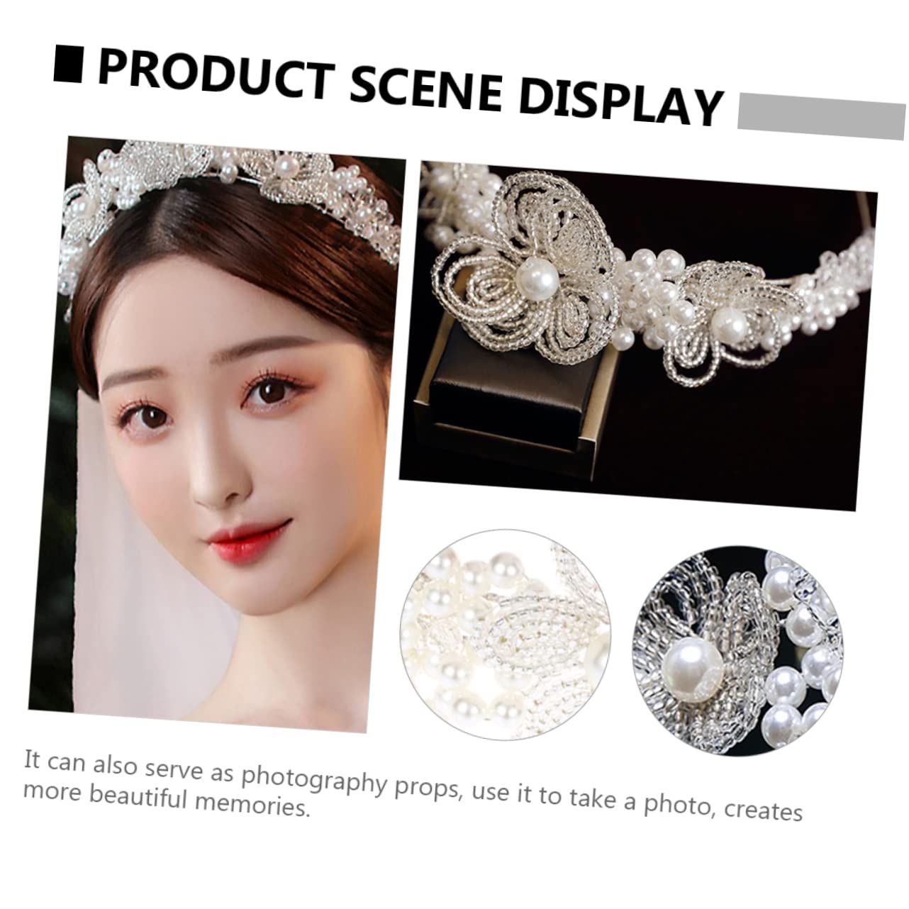 2stücke Braut Haarschmuck Mit Kristallperlen Elegantes Stirnband Für Hochzeiten Charmantes Kopfschmuck-accessoire Für Brautjungfern Und Fotografie Bequem Sicher Im Tragen