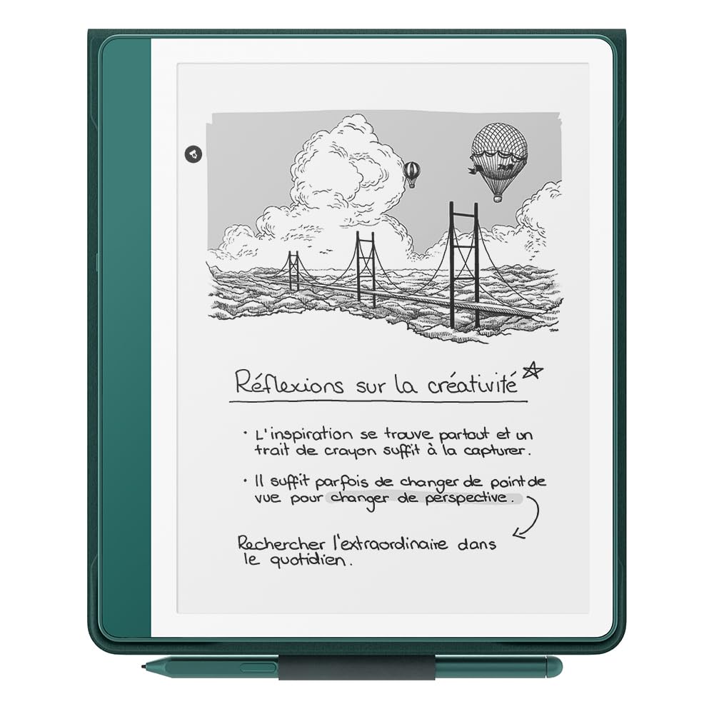 Étui à rabat avec système d'attache aimanté pour Amazon Kindle Scribe | Étui de protection élégant | Cuir premium