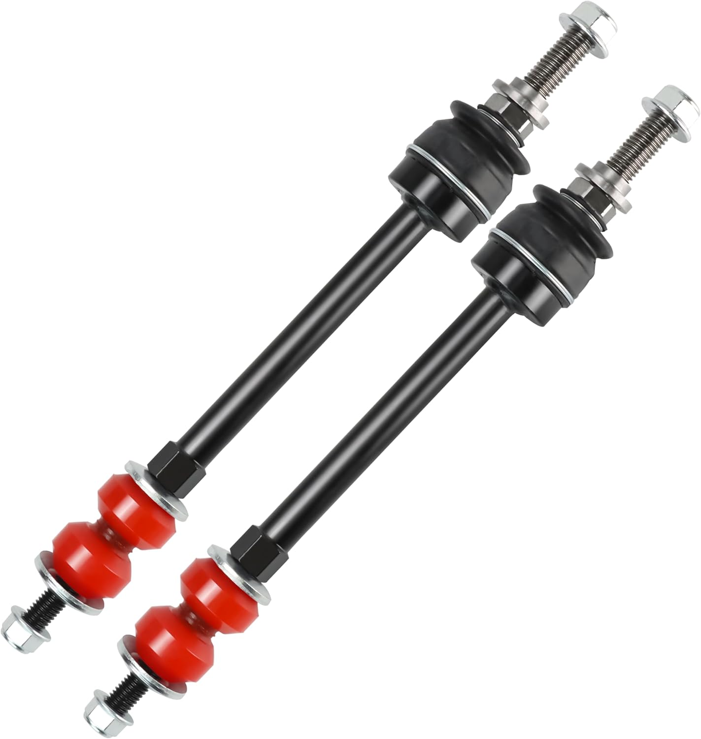 Front Sway Bar Extended End Link Kit 1-3" Lift for 1999-2018 Ram 1500, Silverado 1500/2500HD, Avalanche 1500 4WD, Heavy Duty Suspension Stabilizer Links (12" to 14.85")