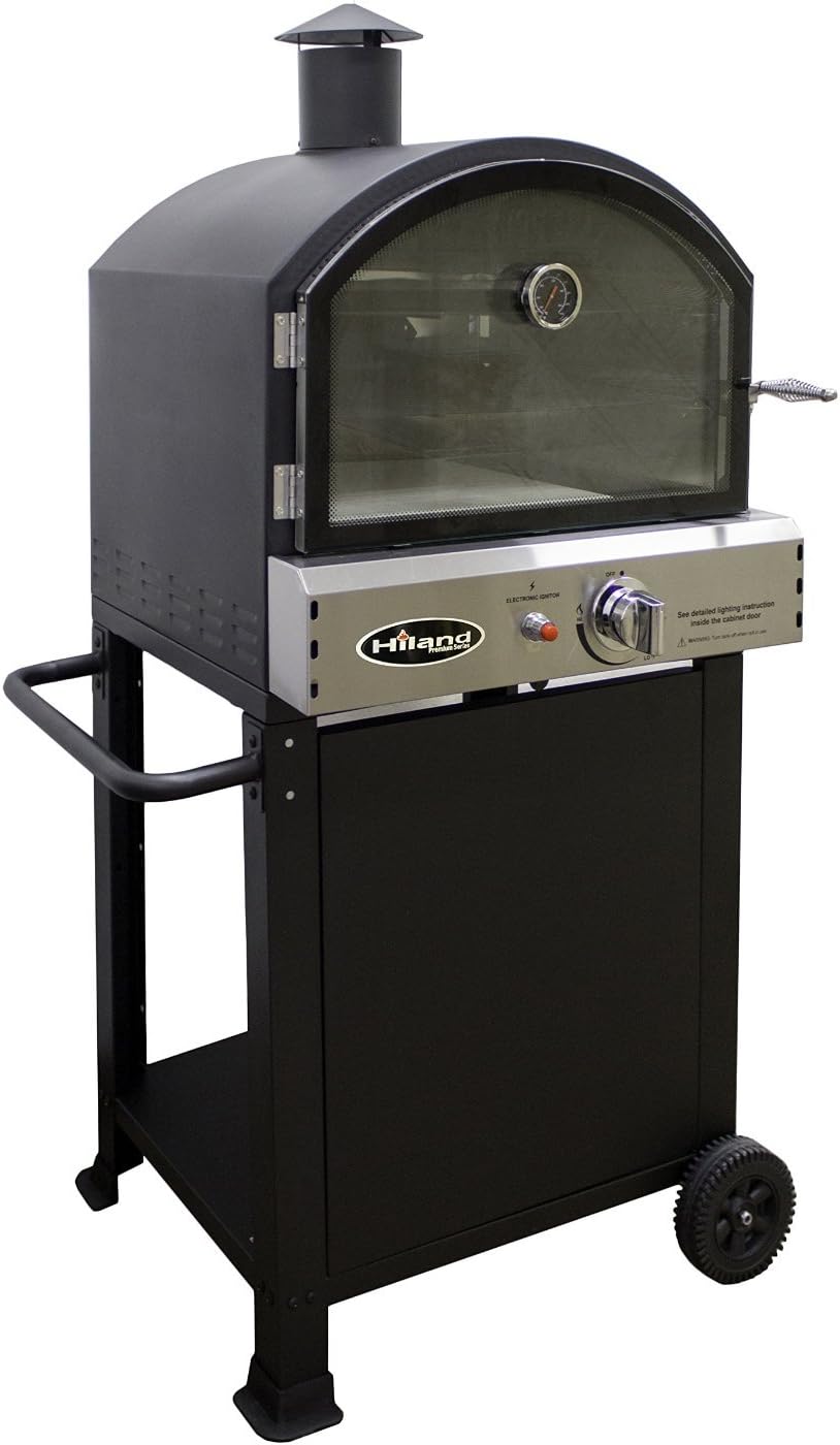 Outdoor Pizza Oven Maker Grilling Stone- This Porpane Pizza Oven Will Turn Back Porch Deck Into Your Own Italian Pizza Factory Where You Will Create Your Pizza Pie Masterpiece- Portable, Versatile