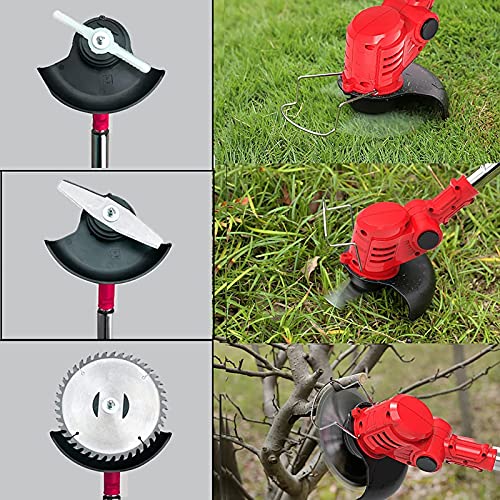 Elektrische Grasmaaier, 24V 11000Mah Vermogen 1580W met 2 Accu's en Metalen Blad Telescopische Lichtgewicht Krachtige Maaier 90-120CM Telescopische Stang voor Landbouwgazon - Afbeelding 7