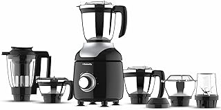 Butterfly ZieraChrome 750 Watt Mixer Grinder | 6 Jars | Coarse Grinding Jar| Uniform Grinding-Tornado Blade & Lid | Long Lasting Annealed SS Jars | Torx21 Motor| Juicer/Blender Jar | 5 Years Warranty