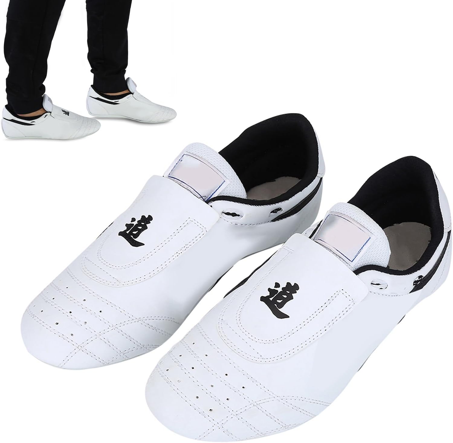 Taekwondo Shoes, Lightweight Comfortable Martial Arts Shoes, Low Top Flat Heel Solid for Men Women Children Training Practice Casual Wear All Seasons - Image 7