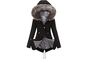 Women's Cozy-Chic Faux Fur Mid-Length Safari Parka