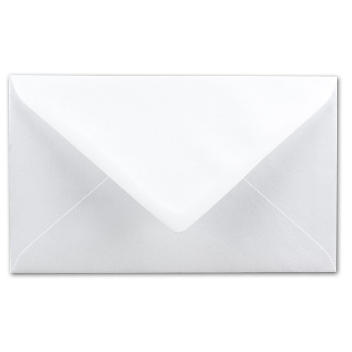 1000x Briefumschläge in Weiß größer als DIN B6 - 125 x 195 mm - Nassklebung, ohne Fenster - Kuverts für besonders starke Grußkarten - ideal für Weihnachten und Einladungen