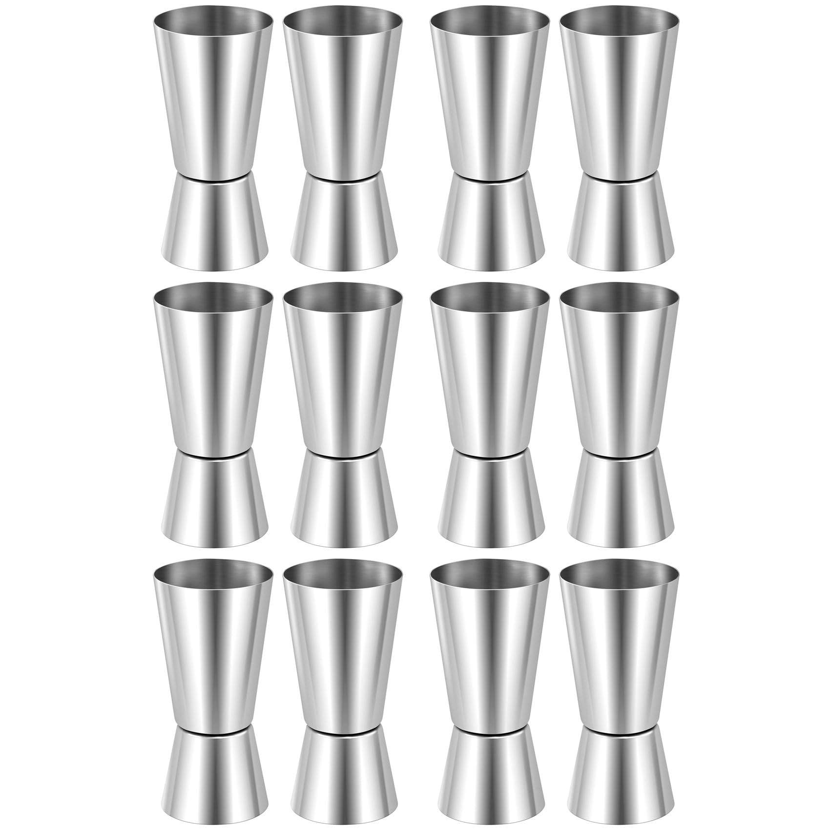 Hndhbfgrt 12X Spirit Measures 25Ml/50Ml, Shot Measure Drinks Jigger Craft Dual Drinks Measuring Cup