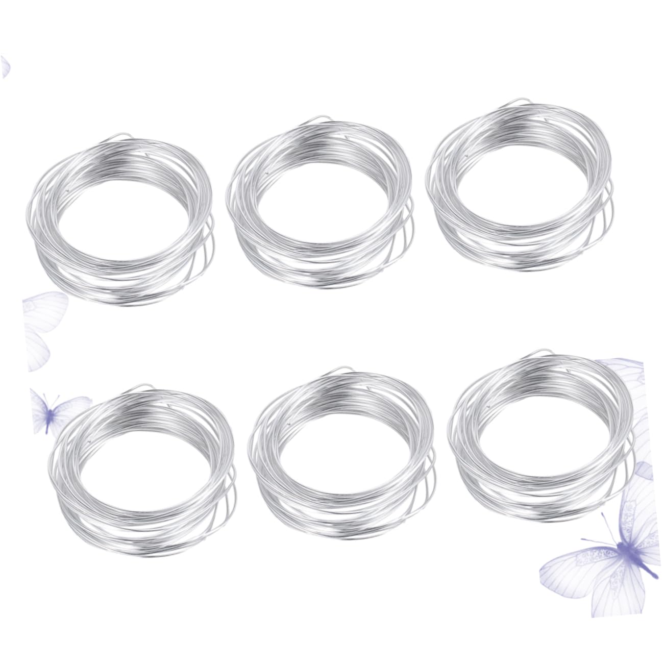 NUOBESTY 12rotoli Filo Alluminio Flessibile Per Creazioni Fai Te Per Modellismo e Creazione Di Scheletri Di Bambole Accessori Per Fiori e Supporti Decorativi