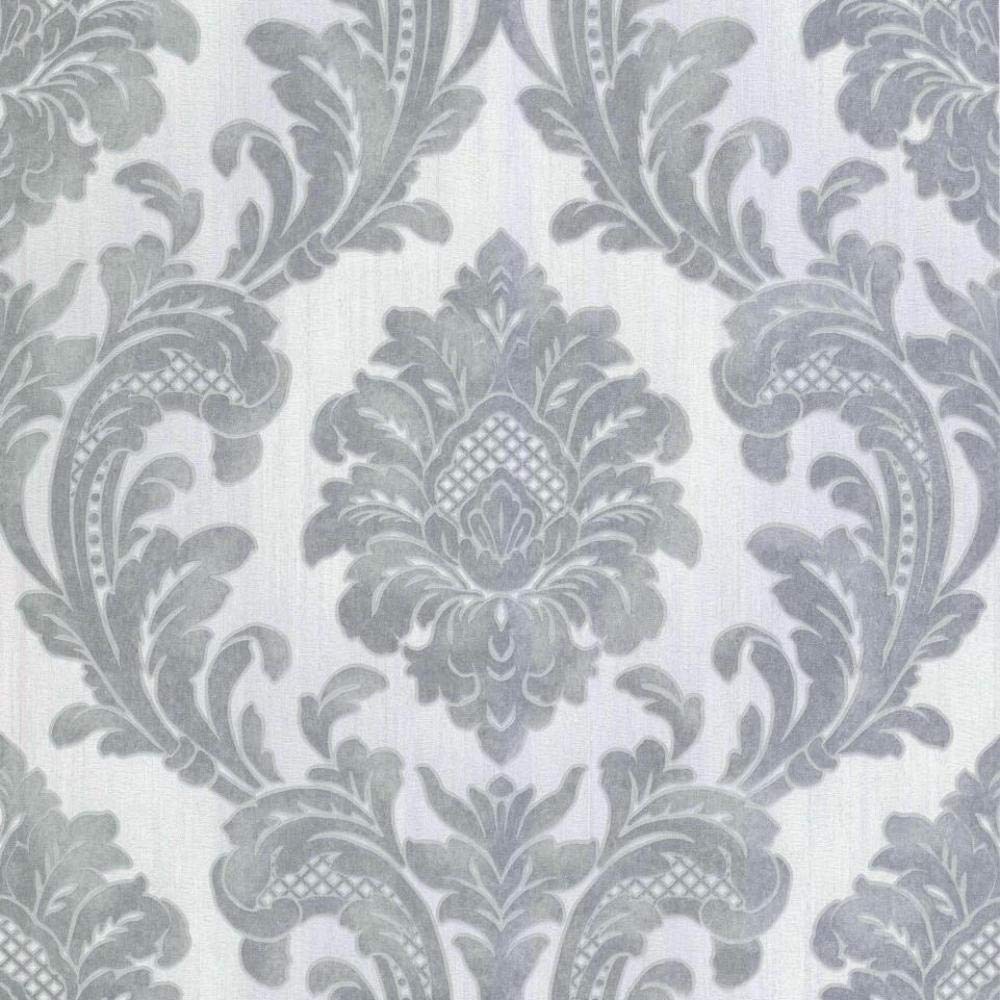 Fine Decor Fine Decor Milano Wallpaper M Italian Vinyl Glitter Damask Grey Silver Amazon Co Uk Diy Tools