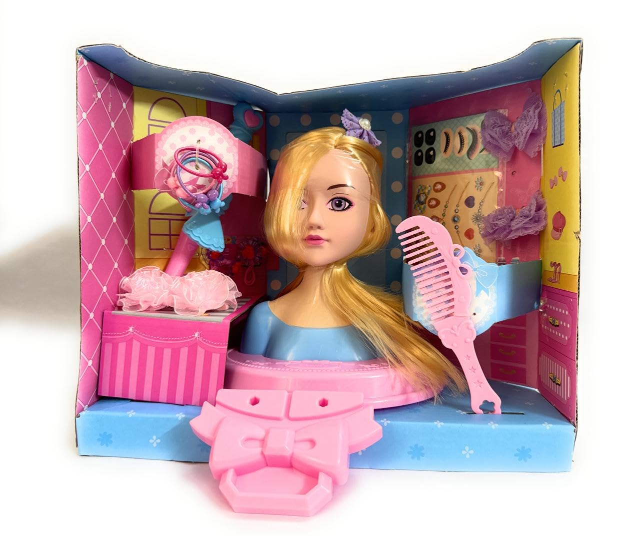 TD CREATIONS Doll Hairdressing Set, Hair Styling Tools, Makeup Accessories for Creative Girls (B0CZK2JZ9B) Amazon Price History, Amazon Price Tracker