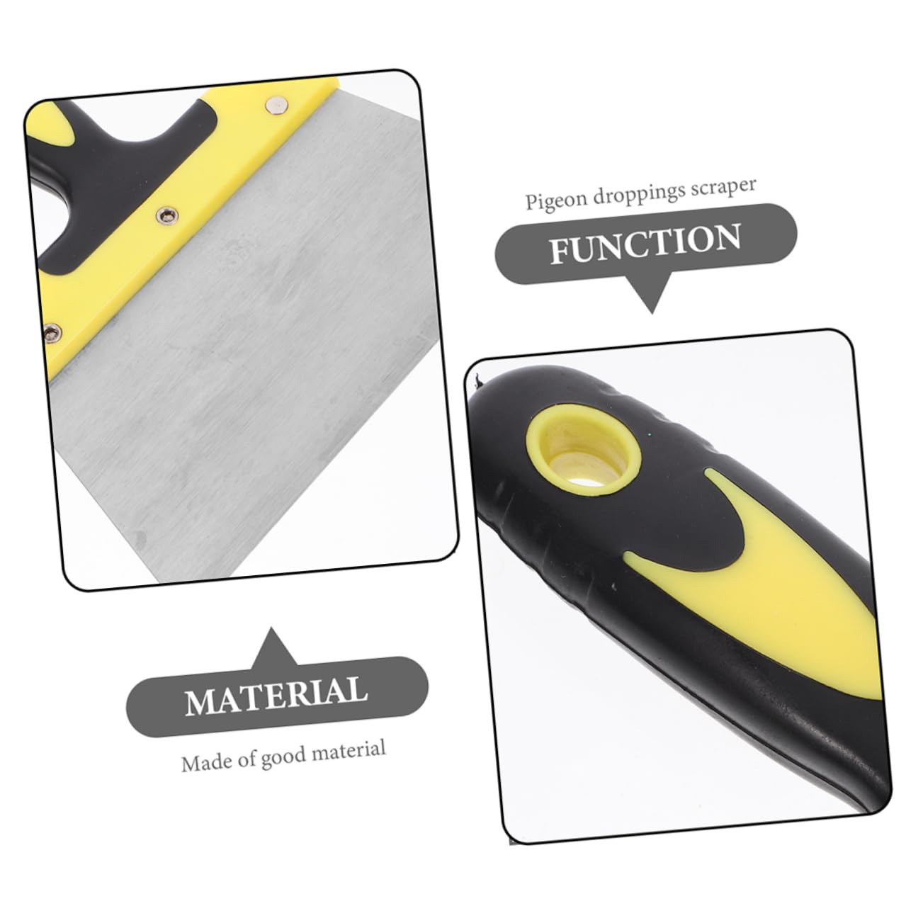 COLLBATH Raschietto per Escrementi Piccione Strumento Portatile per Rimozione degli Escrementi Uccelli Pulizia Efficiente per Gabbie e Superfici