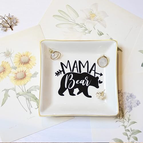 Miniatura 3 de LZBALUYO Regalos para mamá, plato para anillo, regalos divertidos para mamá, día de la madre, cumpleaños, día de San Valentín, regalos de Navidad