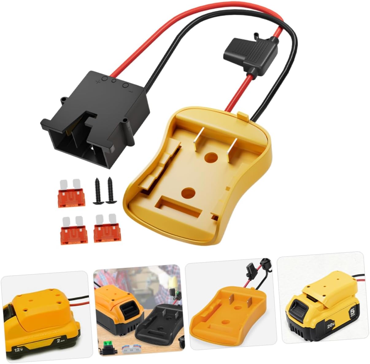 OSALADI Battery Power Connector Adapter Battery Converter for Electric Tools User-Friendly Installation Efficient Performance