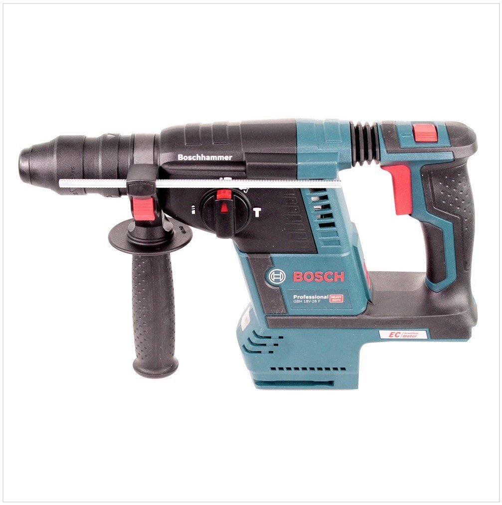 Bosch GBH 18 V-26 F akumulatorowy młot udarowo-obrotowy 18 V 2,6 J bezszczotkowy SDS plus + 1 x akumulator 5,0 Ah + L-Boxx - bez ładowarki do szybkiego ładowania