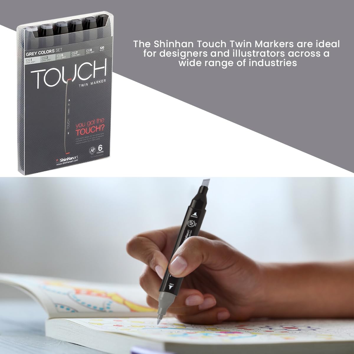 Shinhan Touch Liner .1mm Assorted Set of 7 (4105007)