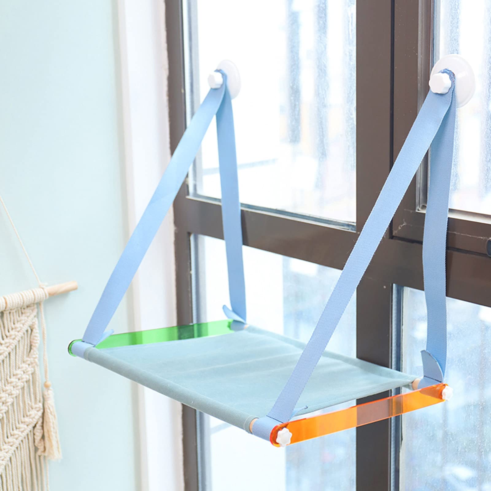 Hamac Chat/Perchoir à Chat Hamac de chat, vitrine de chat respirant for chats de chat for chats d'intérieur, sauvegarde de l'espace siège de fenêtre de chat jusqu'à 38 lb, 2 couleurs Hamac pour Animau
