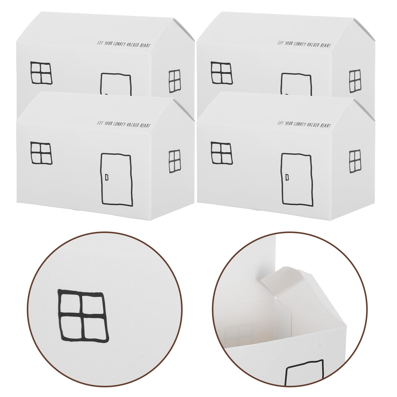 50 pezzi Scatole Regalo Casa Confezione Piccola per Dolci e Caramelle Scatole di Carta per Feste Matrimonio e Natale Facili da Montare Design Elegante e Protettivo