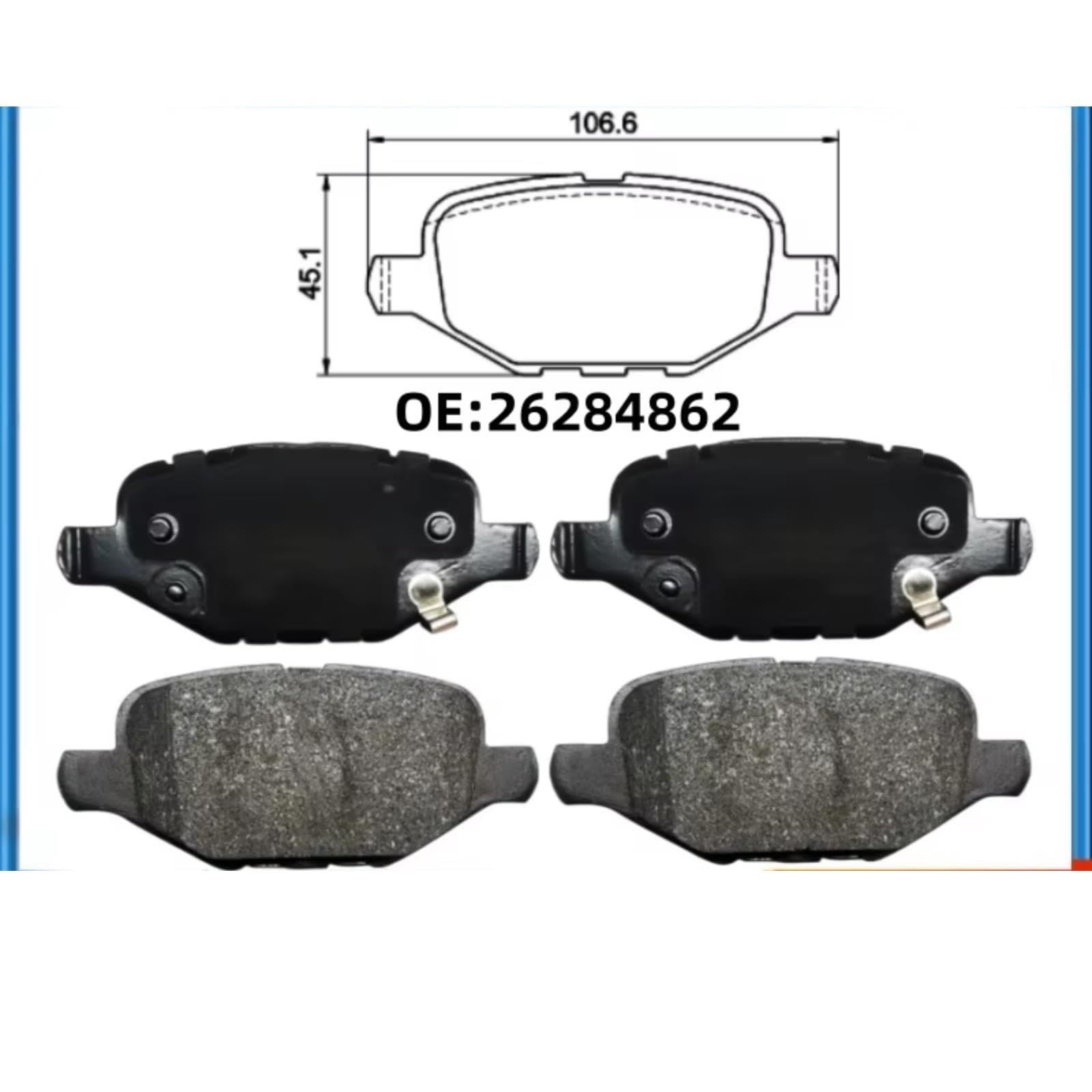 Pastillas Freno Traseras 07026 Para Buick Para Encore Para Verano Pro