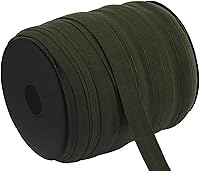 Vista 12 de Muka Cinta al bies de 109 yardas, cuerda plana elástica de 5/8 pulgadas para ropa, puños, ropa interior, manualidades, 01 blanco