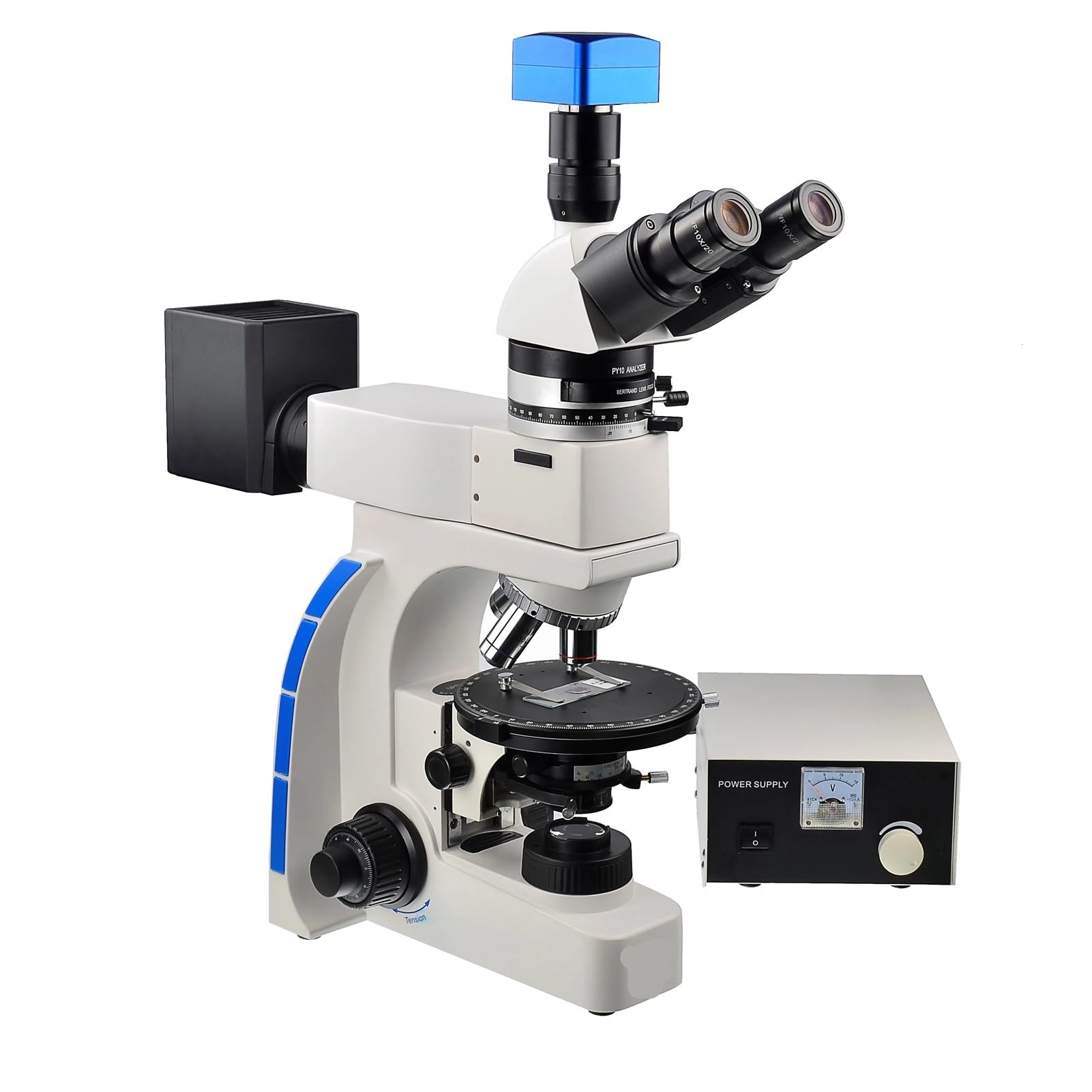 Microscopio di polarizzazione Trinoculare per la ricerca di laboratorio e l'istruzione universitaria