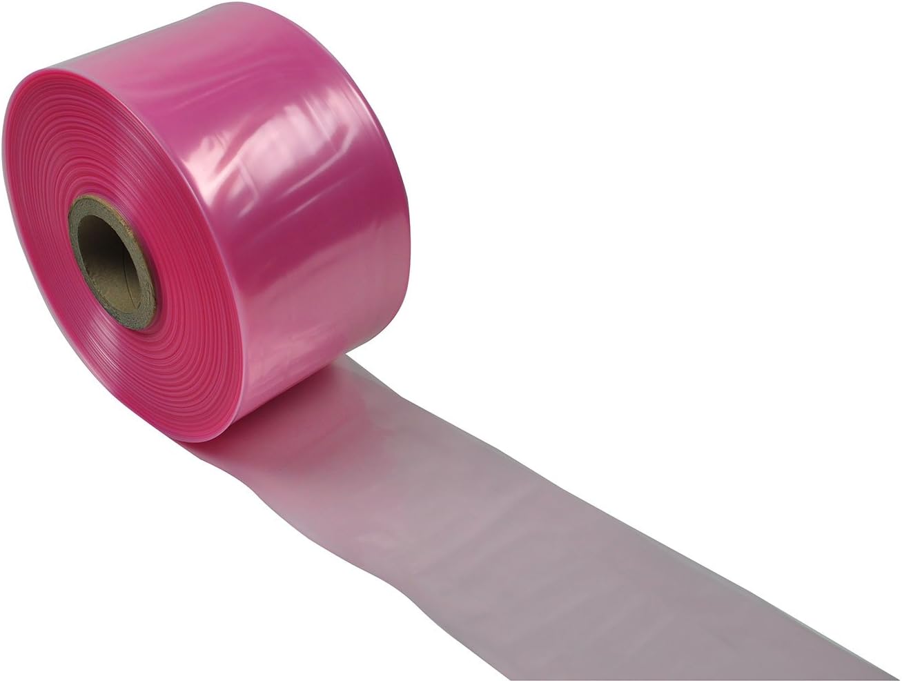 Elkay Plastics T4-04020 2 mil Pink Anti-Static Poly Tubing, 4" x 2150', Pink