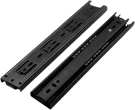 1 Pairs Ball Bearing Drawer Slides, 8 10 12 14 16 Inchs Furniture Drawer Slides 3 Folds Extension Soft Close Guide Rail for Dresser, Cabinet, Kitchen8in