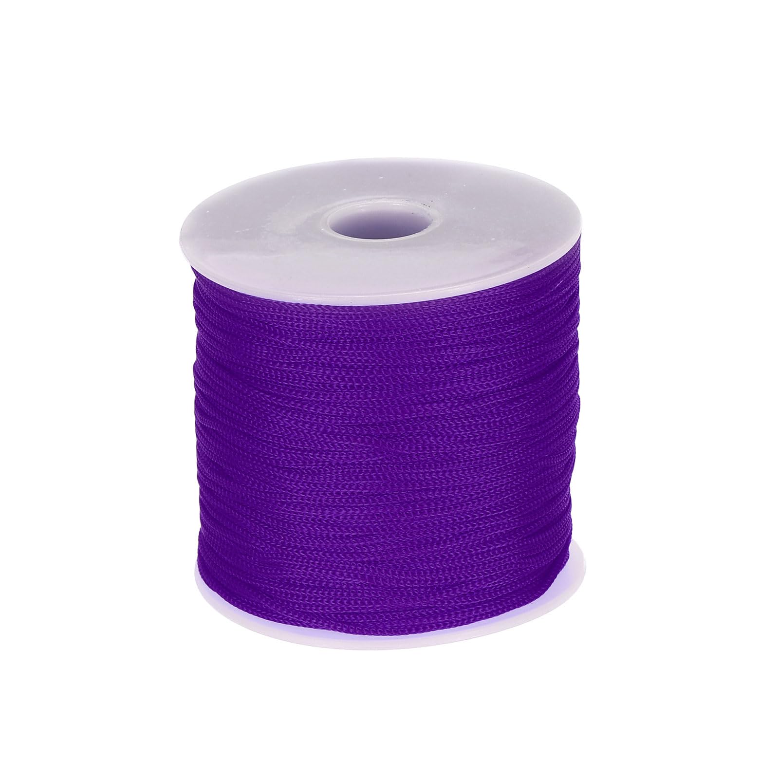 sourcing map 1mm Polypropylene Rope Braided Ropes, 100m Nylon Rope Hollow Utility Cord for Clothesline, Camping, Hiking, Outdoor, Dark Purple — image 1