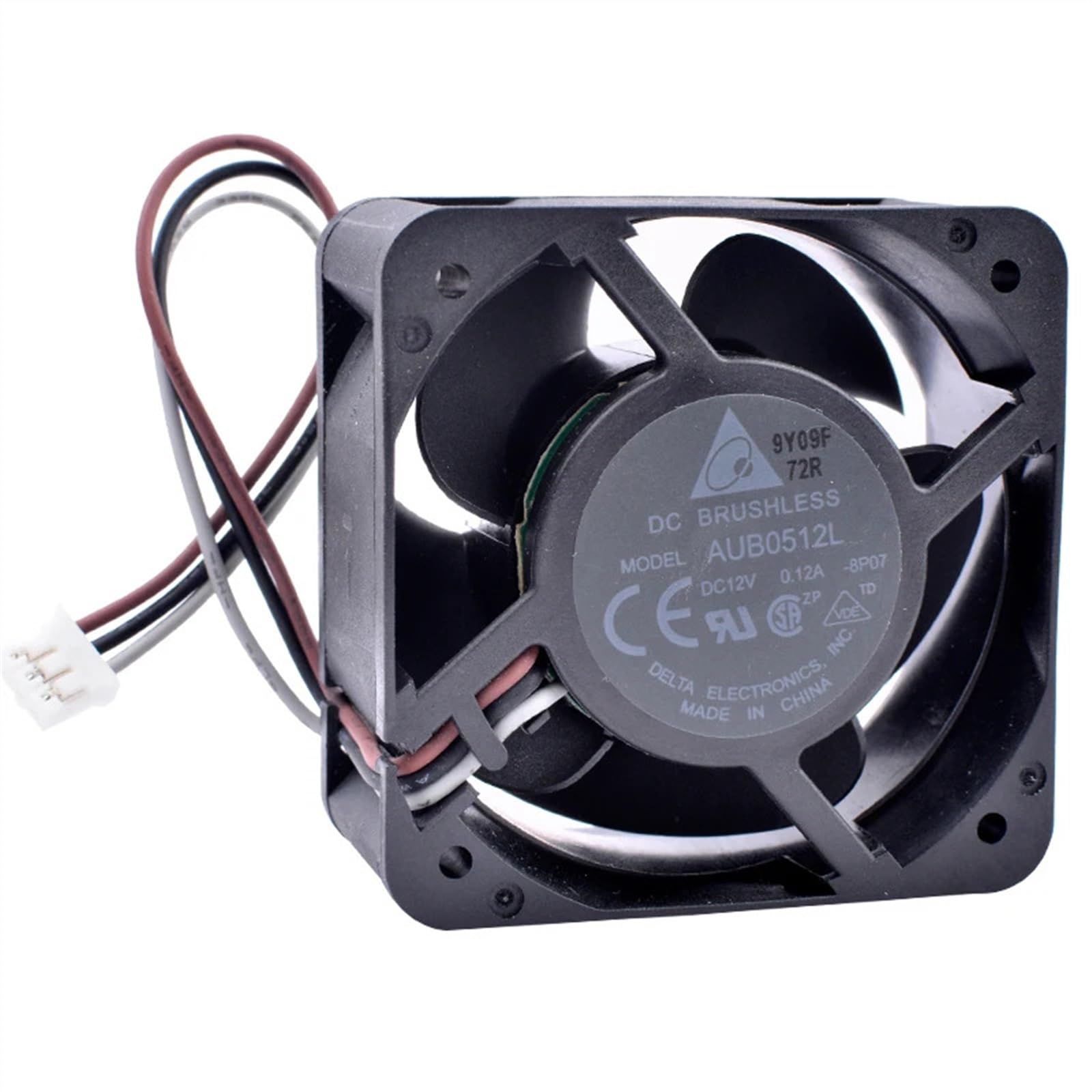 AUB0512L 5cm 50mm 50x50x25mm 5025 DC12V 0.12A 3 líneas Ventilador de refrigeración for reparación y reemplazo de proyectores