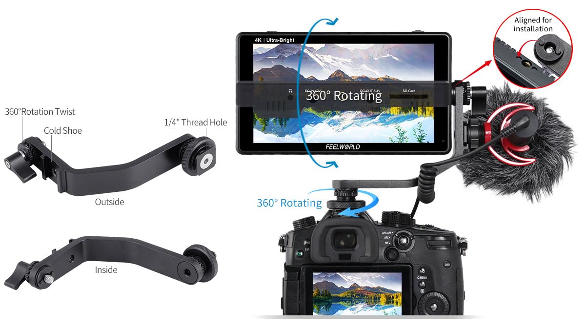 Amazon.co.jp: FEELWORLD LUT6 フィールワールド 6インチ モニター