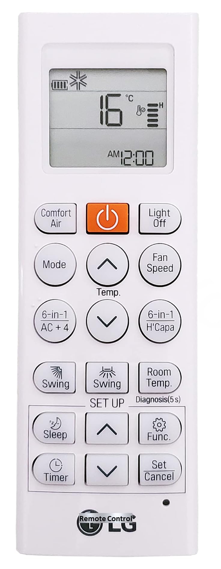 LG Universal Air Conditioner Remote for Original lg Split Inverter AC Remote Control AC-36U 6 in 1 AKB75215401 AKB74955602 AKB74955603 AKB74955604 S4NQ09WA51A Genuine Spare Remote for LG virat-image-38