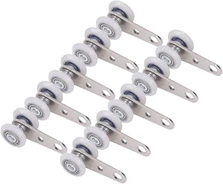10x Trolley Assembly Rollers,Sliding Door Beam Trolleys for Strut Channel,Sliding Pulley Track Roller for Window