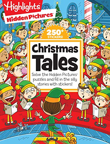 Highlights Hidden Pictures Silly Sticker Stories: Christmas Tales Activity Book