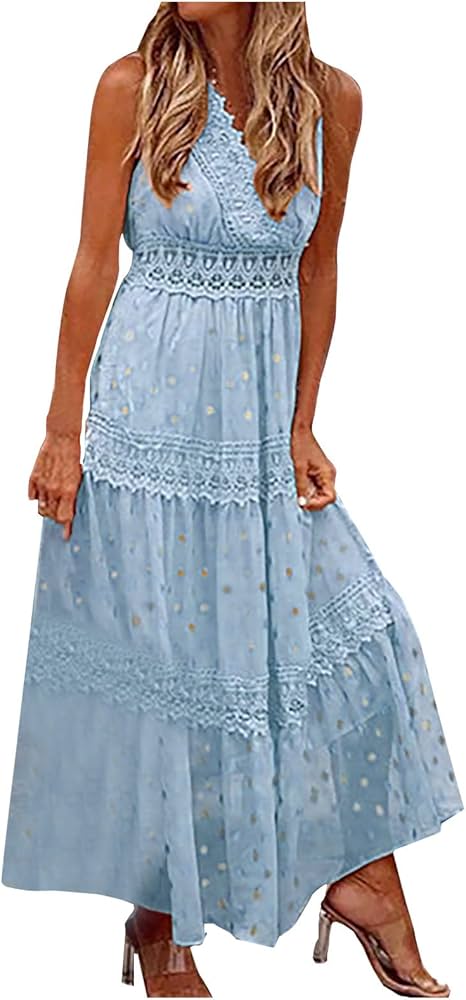 Sommerkleid lang einfarbig Clearance