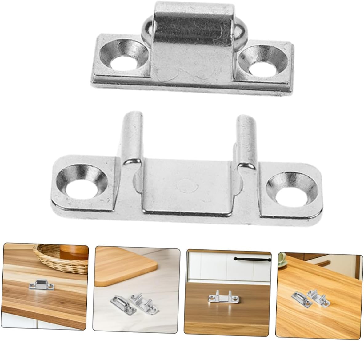 4 Sets Metal Range Hood Glass Panel Fastener Clips for Replacement