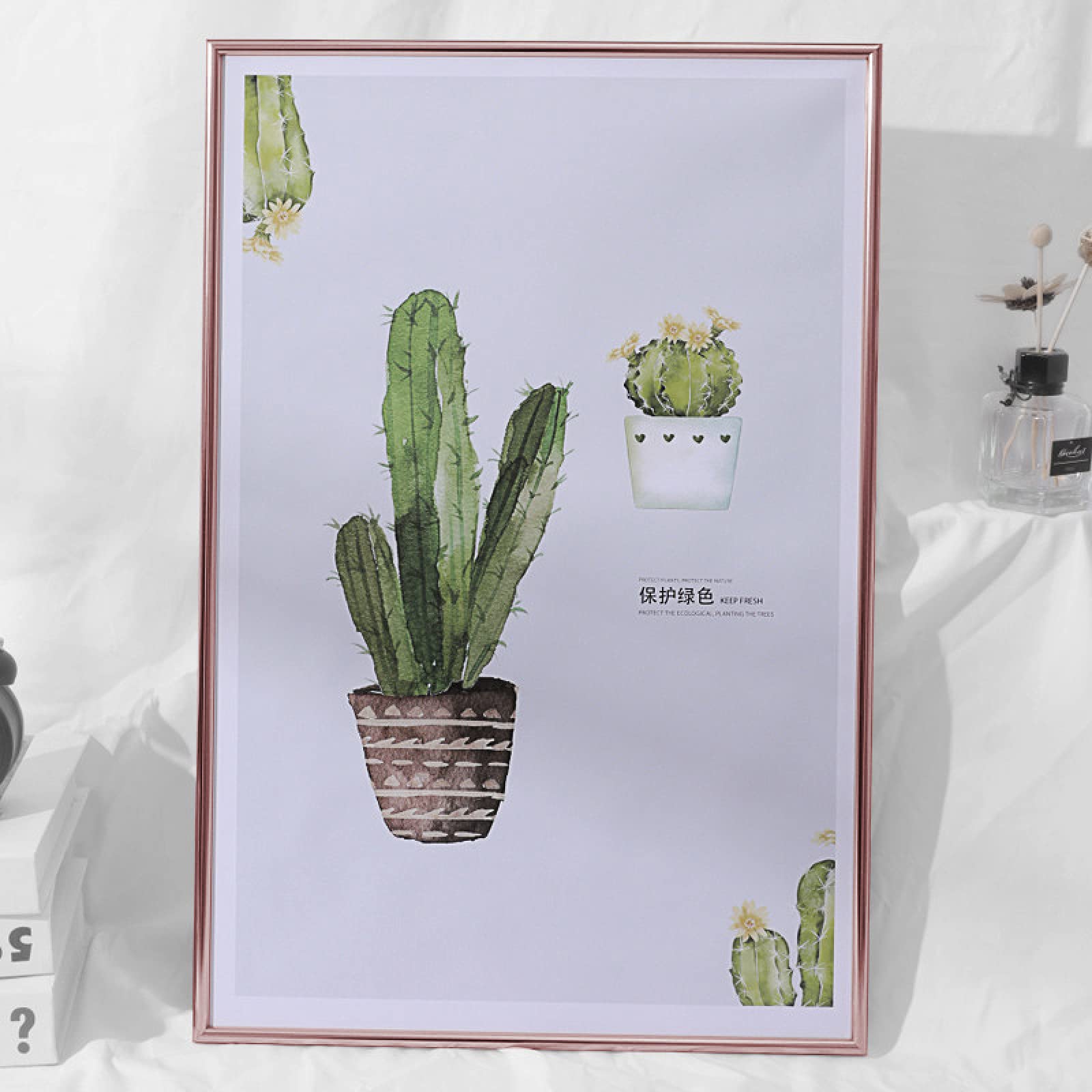 A3 Photo Frame 29.7x42 cm Metal Plated Thin Edge Picture Frames with HD Plexiglass for Wall Tabletop Wedding Gift