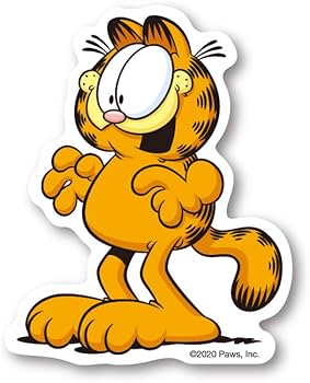 Amazon.co.jp: ガーフィールド キャラクターステッカー ワオ！ ミニ