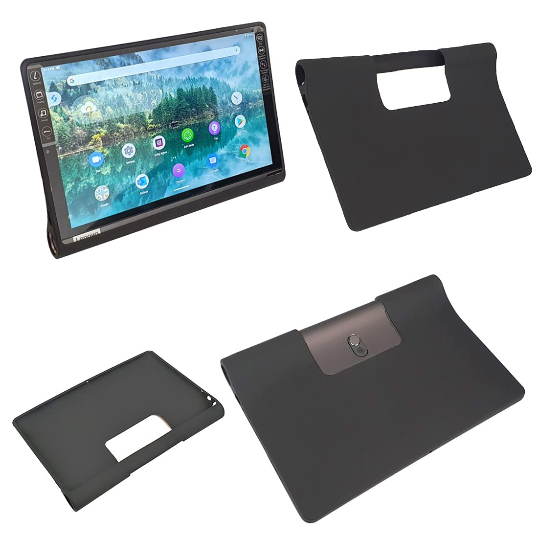 Zaoma Matte Design Soft Silicon Back Case Cover for Lenovo Yoga Smart Tablet with The Google Assistant 25.65 cm 10.1" YT-X705X & YT-X705F - Black (B09416GPYH) Amazon Price History, Amazon Price Tracker