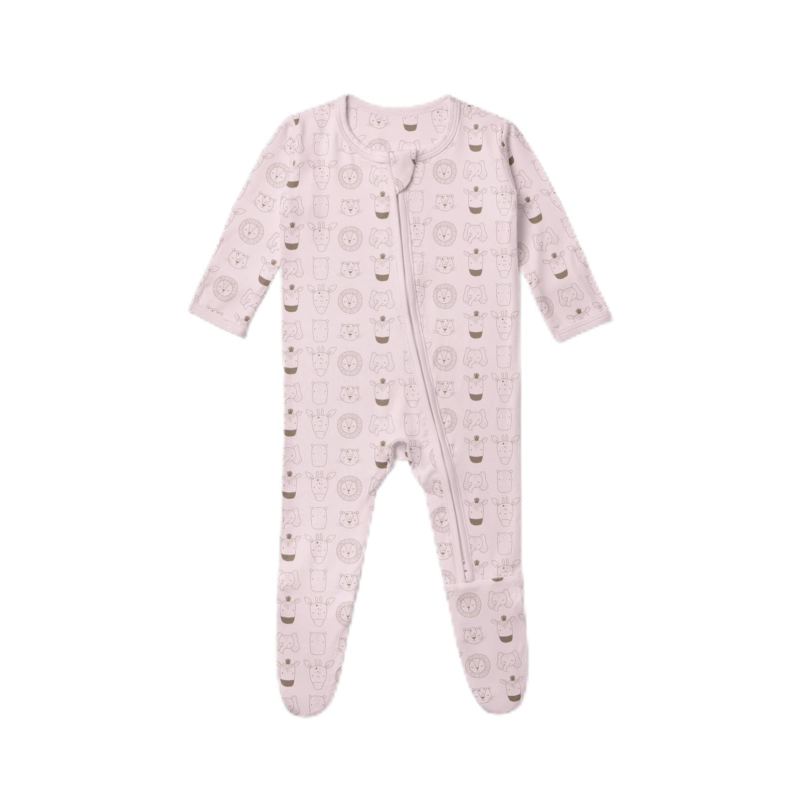 KicKee Baby &amp; Toddler Zipper Footie – Ultra-Soft Viscose from Bamboo Pajamas with Flip Paws &amp; Grips