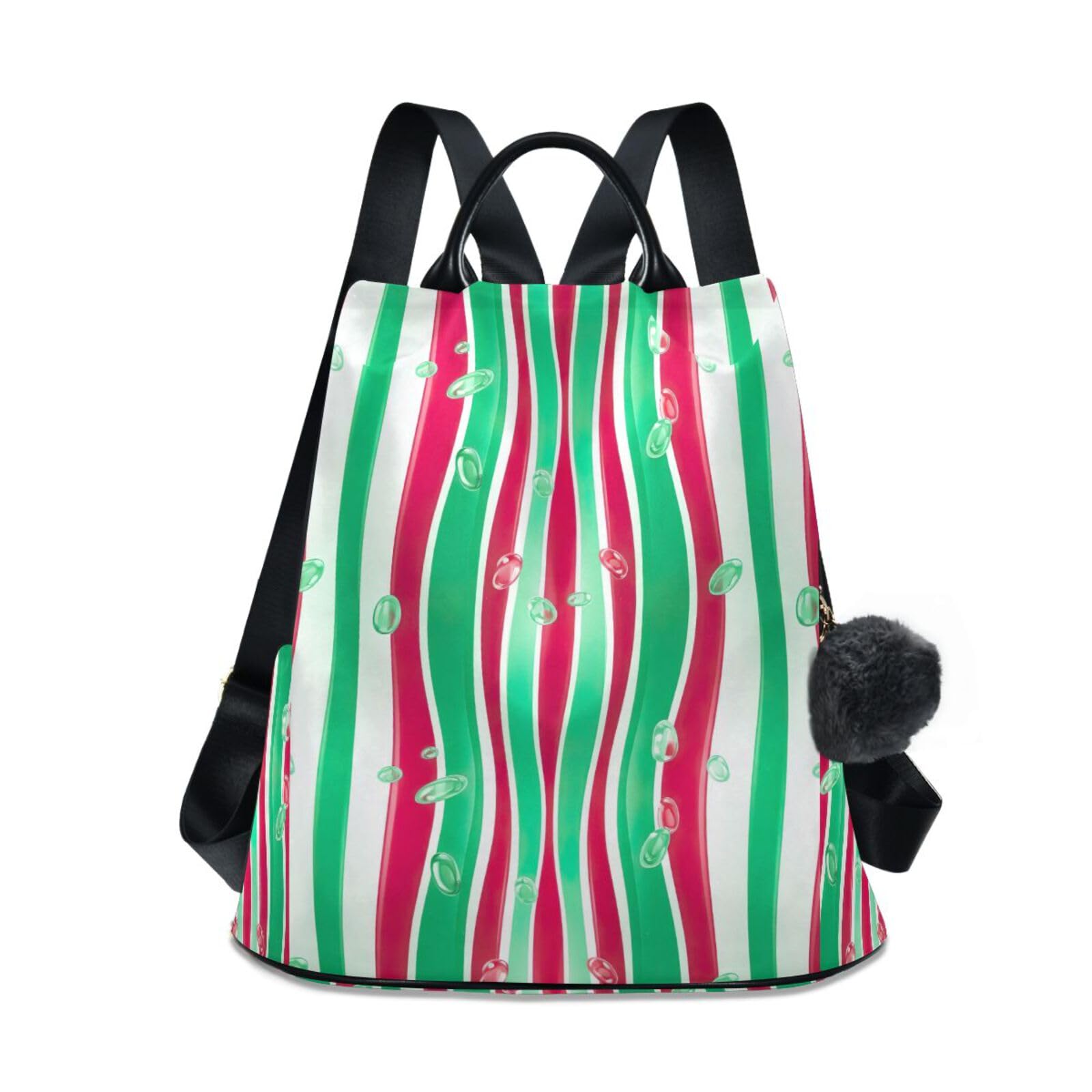 Mochila antirrobo para evitar hurtos en viaje bolsa de mujer con rayas verticales 8