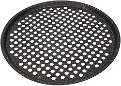 Mimo Style, Assadeira Perfurada Essence em Aço Carbono Resistente para Pizza Crocante de 33 cm