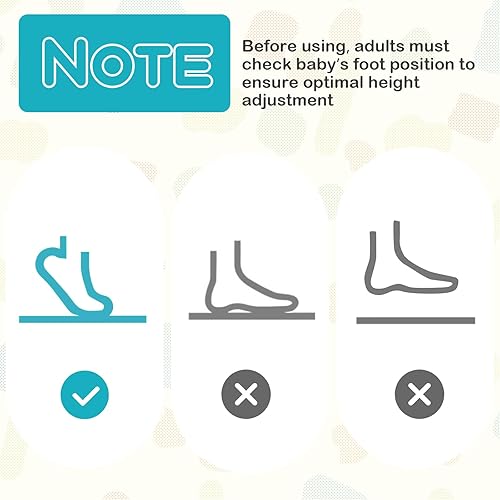 Miniatura 9 de BABY JOY Puentes y gorilas para bebés, centro de actividades para bebés con sonidos de luces musicales, asiento giratorio de 360 y 3 alturas