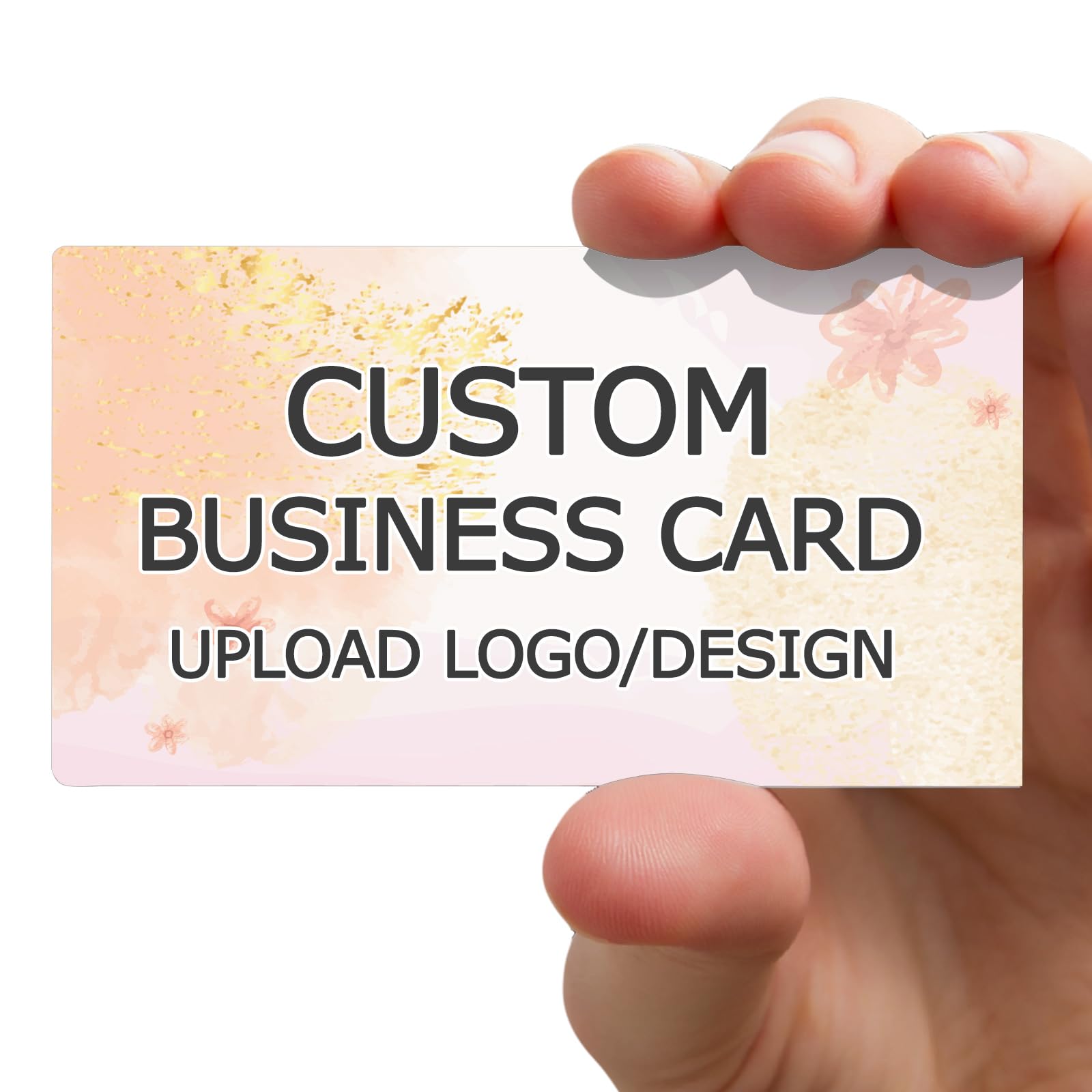 Custom Business Cards Personalized Business Cards with Logo QR Code Picture Customizable 100 200 500 1000 Double Sided Printable Waterproof Business