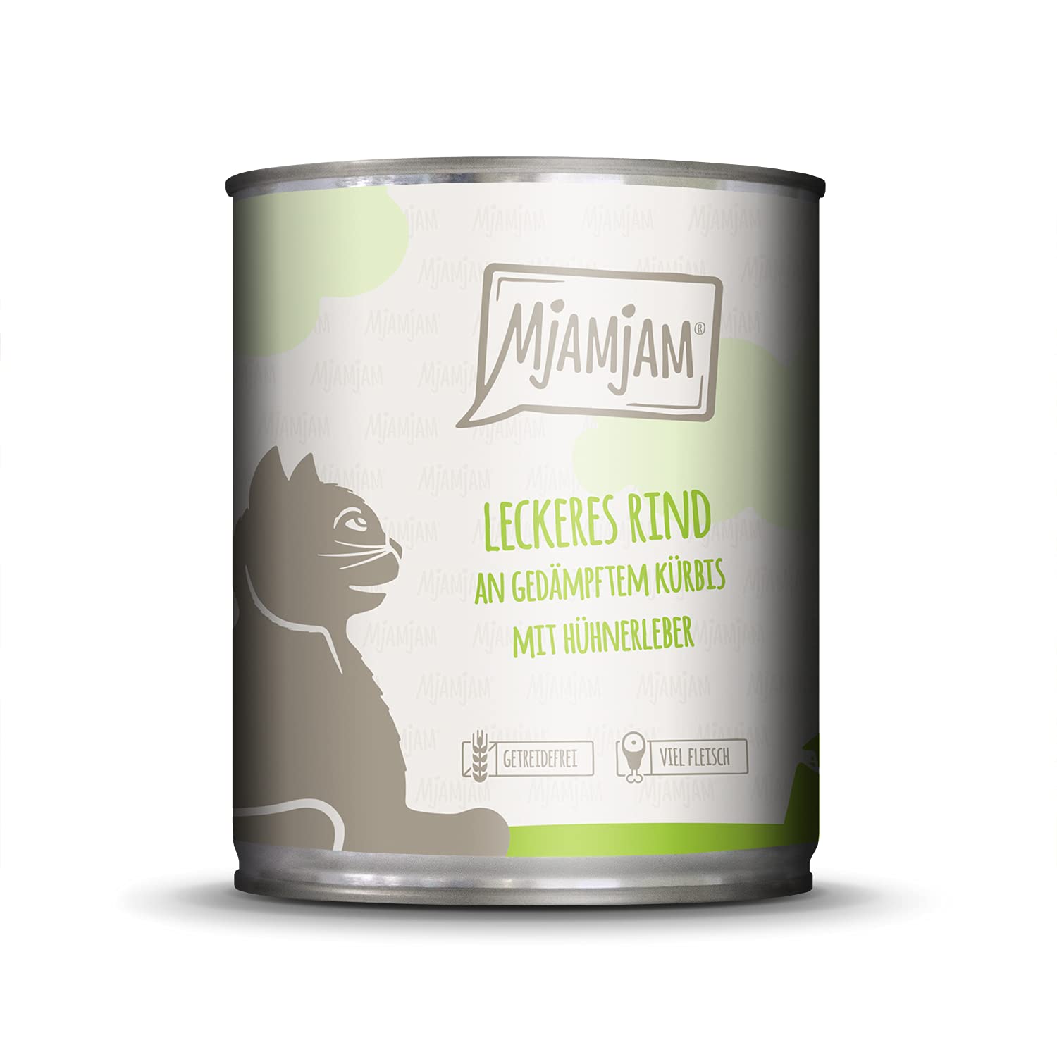 MjAMjAM - Premium Nassfutter für Katzen - leckeres Rind an gedämpftem Kürbis, 6er Pack (6 x 800 g) & Premium Nassfutter für Katzen - zarte Ente & Geflügel an leckeren Möhrchen, 6er Pack (6 x 800 g)