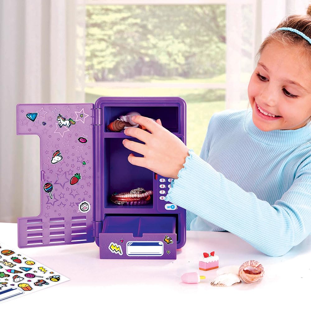 VTech - KidiSecrets, Mon Casier MagicLocker Violet et Rose, Coffre-Fort Secret avec Code, Enceinte, Jeux, Réveil, Boîte à Trésors à Personnaliser, Cadeau Enfant de 6 à 12 Ans - Contenu en Français