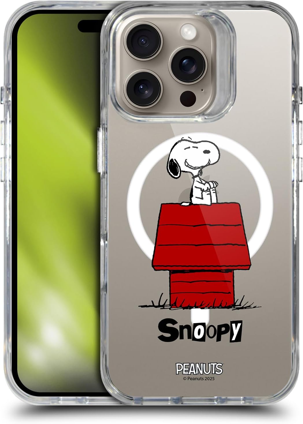 Head Case Designs Officially Licensed Peanuts Classic Snoopy & Friends Shockproof Bumper Case [Military Grade Protection] Compatible with Apple iPhone 16 Pro and Compatible with MagSafe
